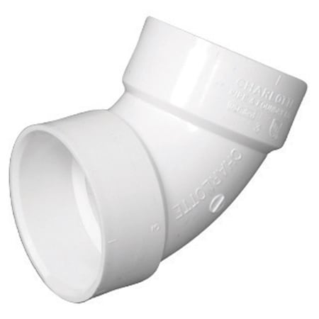 Charlotte Pipe And Foundry Charlotte Pipe Schedule 40 3 in. Hub X 3 in. D Hub PVC Elbow 1 pk PVC003191000